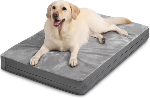 Miniatura 19 de Cama impermeable para perros pequeños, almohadilla para jaula de 24 pulgadas, cama ortopédica lavable para cachorros con funda extraíble reversible