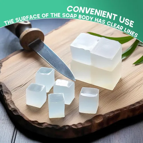 Miniatura 3 de EDSRDRUS Base de jabón de glicerina sin perfume de 4 libras, base de jabón hidratante hecha a mano para manualidades, glicerina vegetal y aceite