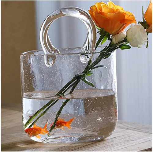 Miniatura 12 de Jarrón de flores, florero de vidrio soplado a mano para flores, florero único, único para centros de mesa, decoración de mesa, decoración de boda