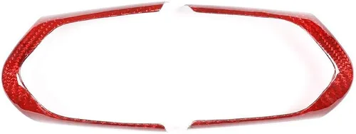YIWANG Rojo de fibra de carbono real coche volante botón marco ajuste para BMW F20 F22 F21 F30 F32 F33 F36 F06 F12 F13 X5 F15 X6 F16 M-Sport Auto