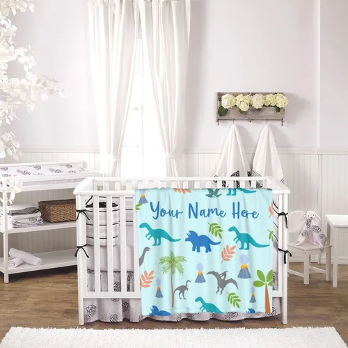 Miniatura 3 de Mantas de bebé personalizadas con nombre para niños, manta personalizada con nombre para bebés, recién nacidos y niños
