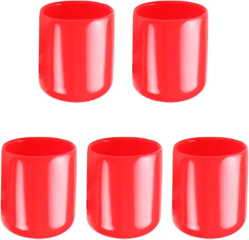 Miniatura 12 de Cubierta de tapa de extremo redondo de goma de 3/4 pulgadas (0.748 in), protectores de rosca de PVC flexible de tubería de tubería protectora