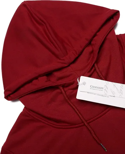 Miniatura 5 de COOFANDY - Sudadera larga con capucha para hombre, diseño hip hop tipo capa, de mezcla de algodón
