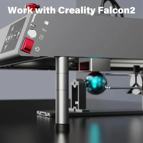 Miniatura 2 de Creality Grabador láser oficial de 4 piezas para cortadora láser Creality Falcon 2 y máquina grabadora, elevador de máquina de grabado láser