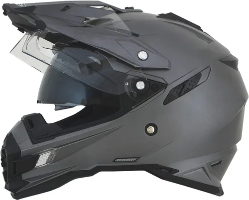 Miniatura 8 de GMAX FX-41DS - Casco de motocicleta unisex para adultos, estilo de máscara completa, M, Gris escarcha