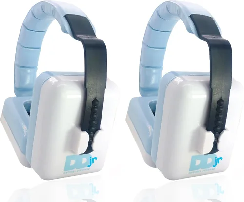 Miniatura 11 de Decibel Defense Jr. - Orejeras de protección auditiva NRR de 28 dB para niños, para bebés, bebés y niños pequeños, perfectas para la escuela, Azul