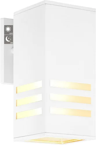 Miniatura 14 de Farol de pared para exteriores, lámpara exterior – Listado ETL, aluminio antioxidante, impermeable, montaje en pared, diseño rectangular – 1