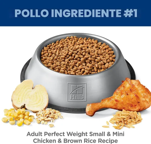 Miniatura 6 de Hill's Science Diet Peso Perfecto, Adultos 1-6, Razas Pequeñas y Mini, Gestion del Peso, Alimento Seco para Perros, Receta de Pollo, Bolsa de 12.5
