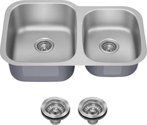 Miniatura 24 de Kraus Premier KBU17 Fregadero de cocina de acero inoxidable de calibre 18, de un tazón, de montaje por debajo para barra de cocina, 35.56 cm