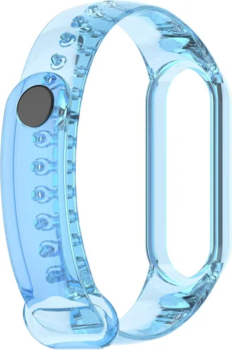 Miniatura 4 de Senter Correa de repuesto de silicona suave para Xiaomi Mi Band 5 / Mi Band 6 Smart Watch Azul