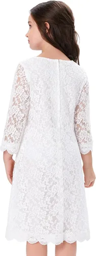 Miniatura 2 de Grace Karin Vestidos de encaje de flores para niñas, con mangas