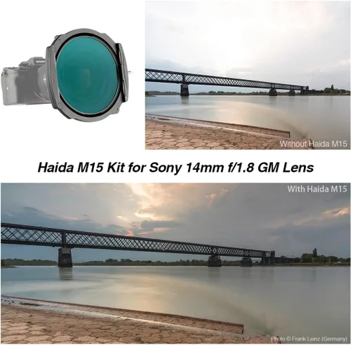 Miniatura 6 de Haida Kit de soporte de aleación de aluminio de filtro M15 para Sony 0.551 in adaptador de lente anillo y kit de soporte de filtro
