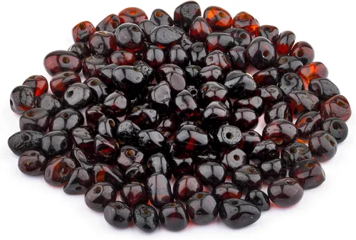 Miniatura 21 de Cuentas de ámbar estilo barroco, pulido y crudo, piedra báltica 100% natural, 0.197-0.236 in, suelta con agujeros perforados, varios colores - Amber