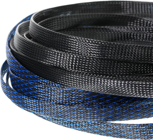 Miniatura 6 de Xuniea Fundas trenzadas de telar de alambre de 96 pies para organizar cables con 127 tubos termorretráctiles para cables de audio y video contra