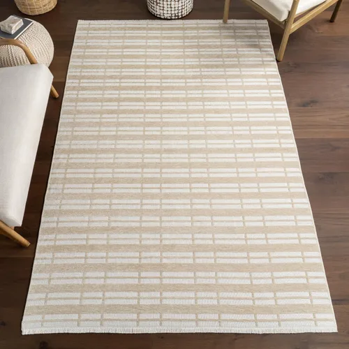 Miniatura 20 de Nuloom Versa Kirby - Alfombra de área color crema, 4 x 6 pies, azulejos, suave y acogedora, con alto tráfico, resistente a las manchas, fácil