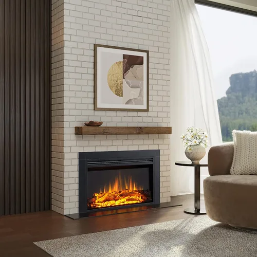 Miniatura 2 de LegendFlame Jaden - Inserto de chimenea eléctrica de 36 pulgadas de ancho x 22 pulgadas de alto (EF376) con kit de moldura frontal, sonido