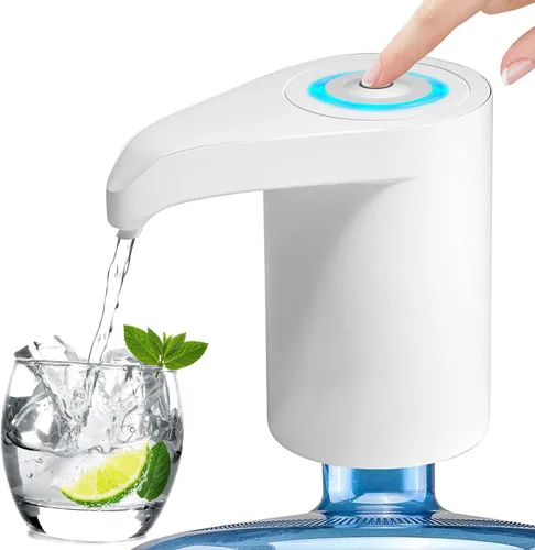 Miniatura 7 de Dispensador automático de agua portátil de 5 galones, bomba eléctrica universal para botella de agua, recargable por USB, con 2 siliconas