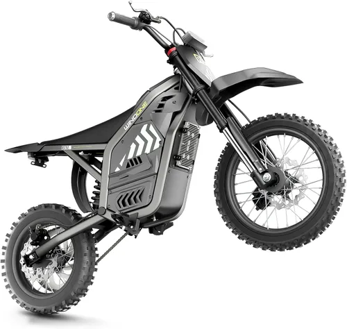 Miniatura 11 de Windone RS5 Electric Dirt Bike for Teens & Adults (13+), Up to 37 MPH, 45 Miles Range, 2200W Peak Motor, 14"/12" Off-Road Tires, Hydraulic Rojo