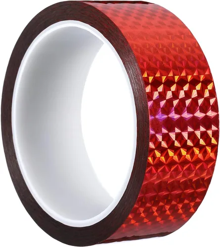 Miniatura 34 de PATIKIL Cinta prisma de 0.2 pulgadas x 55 yardas, adhesivo reflectante holográfico metalizado para detallar decoración de pared, arte de decoración