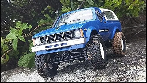 Miniatura 2 de WPL C24 1/16 2.4GHz 4WD RC Car Crawler Faro Control Remoto Crawler Off-Road Pick-up Truck RTR Juguete Niño, Niña y Adulto (azul)