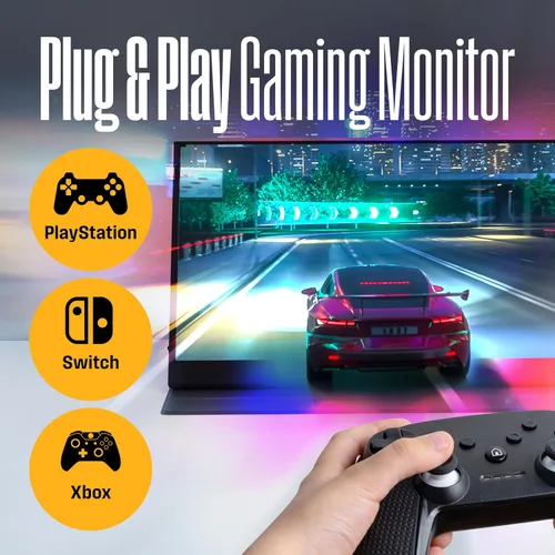 Miniatura 6 de Westinghouse Monitor portátil de 15.6 pulgadas para laptop y viajes, 1080p, 60Hz, pantalla IPS, pantalla Full HD con cubierta protectora magnética