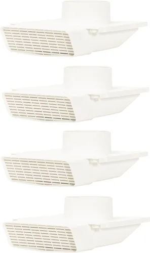 Miniatura 7 de PreVent-It Soffit Ventiladores de 4 pulgadas, diseño único que evita que el aire húmedo vuelva a entrar en casa, rejillas de ventilación exteriores