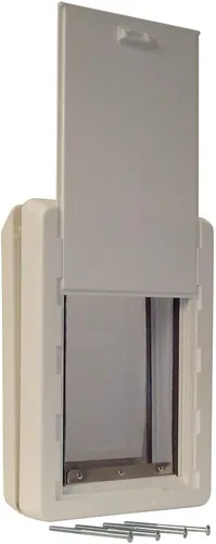 IDEAL PET PRODUCTS Desde 1979 Perfect Pet - Puerta para perro de bajo consumo para todo tipo de clima, pequeña, tamaño de solapa de 5 x 9.25 pulgadas