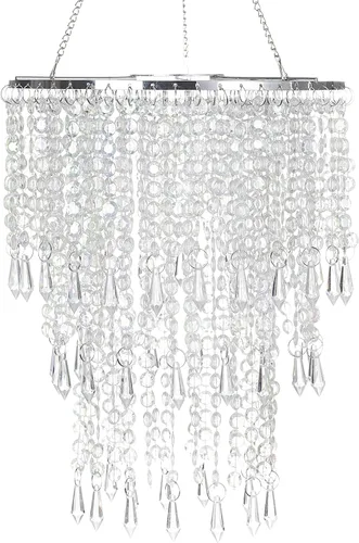 Miniatura 10 de Candelabros brillantes con cuentas iridiscentes de 8.6 pulgadas de diámetro para centro de mesa de boda, sala de estar, dormitorio, evento, fiesta