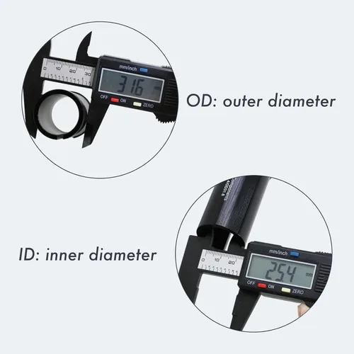 Miniatura 3 de DJC - Adaptador de aluminio para tija de sillín de bicicleta, 2.362 in y 3.937 in, se adapta a 25.4 26.8 27.2 28.6 30 30.4 30.9 31.6 33.9 1.374 in
