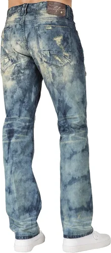Miniatura 2 de Level 7 - Vaqueros de mezclilla para hombre, delgados, rectos, hechos a mano, lavado artesanal