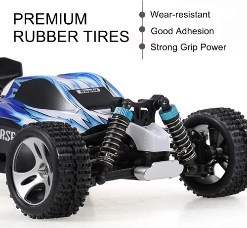 Miniatura 7 de GoolRC WLtoys A959 RC Car, 1:18 Escala 2.4Ghz Vehículo de Control Remoto Camiones todoterreno, 4WD 45KM/H Carreras de Alta Velocidad Buggy Car RTR