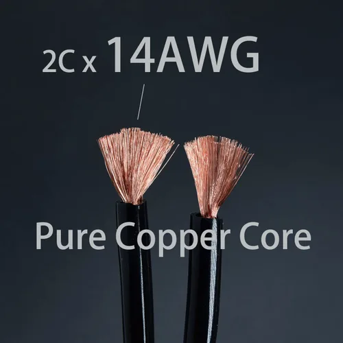 Miniatura 2 de Arklove 1 unids 10 pies 14 awg de alta calidad de alambre trenzado doble banana a babana chapado en oro cable de altavoz OFC cobre libre de oxígeno