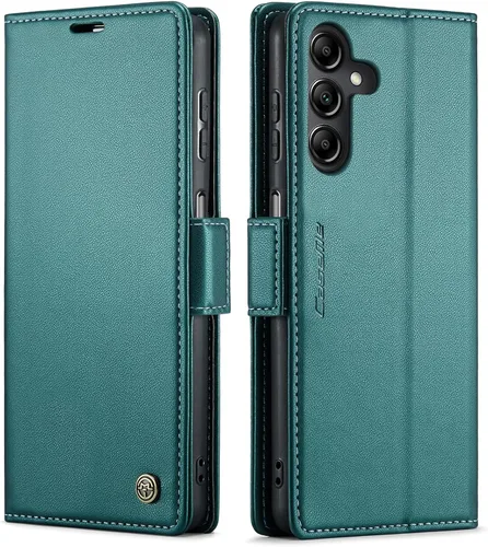 Miniatura 10 de QLTYPRI Funda tipo cartera para Samsung Galaxy S22 Ultra, funda magnética de piel sintética de alta calidad con bloqueo RFID, ranuras para tarjetas