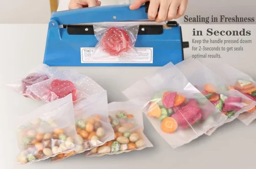Miniatura 3 de Sellador térmico por impulsos Bolsas manuales Máquina de sellado por impulso de 8 pulgadas para bolsas de plástico PE PP Bolsas con agarre