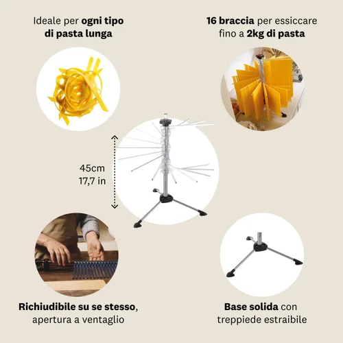 Miniatura 5 de MARCATO Escurridor de pasta, transparente