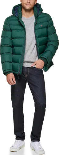 Miniatura 2 de Tommy Hilfiger Men's Hooded Puffer Jacket (Standard and Big & Tall)