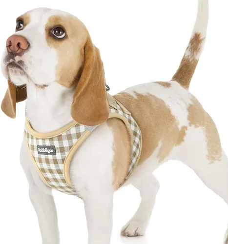Miniatura 91 de rabbitgoo Arnés para perro pequeño, chaleco de malla suave para cachorros con hebilla de seguridad, arnés reflectante transpirable para mascotas