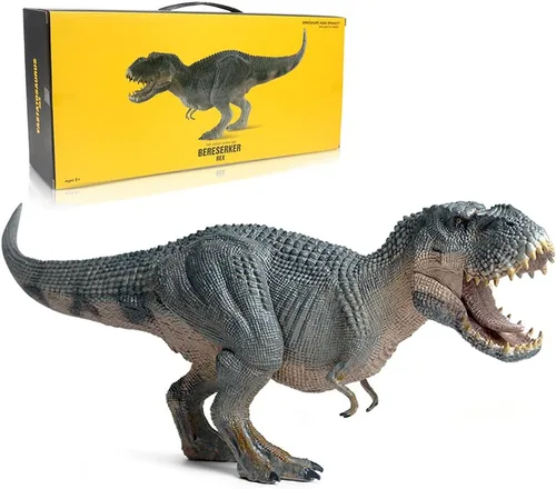 EOIVSH Juguete de dinosaurio Vastatosaurus Rex con mandíbula móvil, figura de acción de dinosaurio realista Vrex, juguete educativo de plástico,