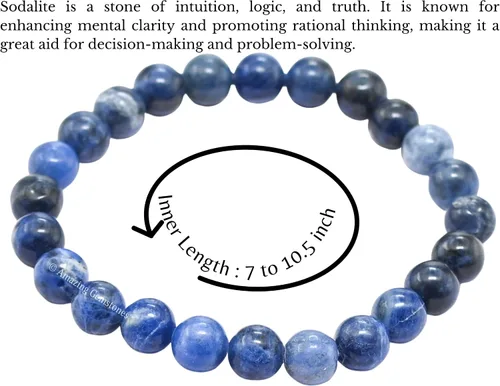 Miniatura 155 de Amazing Gemstone Crystal Bracelet for Women Men's Gifts - Protection Healing Crystal Bracelet - 8mm Gemstone Beaded Stretchable Bracelet Pulseras