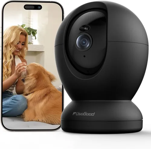Miniatura 9 de usogood Cámara interior de 2.5K para seguridad del hogar, cámara de seguridad de 360° para interiores, cámara para bebé/mascota con aplicación