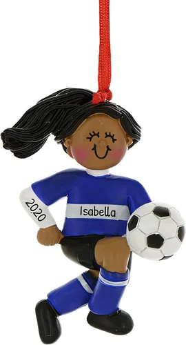 Miniatura 13 de Adornos de fútbol 3D para niño para árbol de Navidad, adorno de fútbol personalizado 2025, adornos de Navidad personalizados para niños, regalos