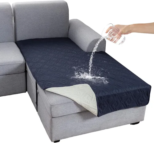 Miniatura 47 de Genina Juego de 2 Fundas de Reposabrazos para Sofá 100% Impermeables, Fundas para Reposabrazos de Sofá, Sillón, Protectores Antideslizantes