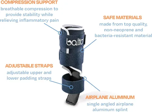 Miniatura 2 de Balto Férula de carpal/tarsal - Soporte para perro hiperextensión con férula de aluminio - Soporta fracturas y esguinces - Soporte de pierna