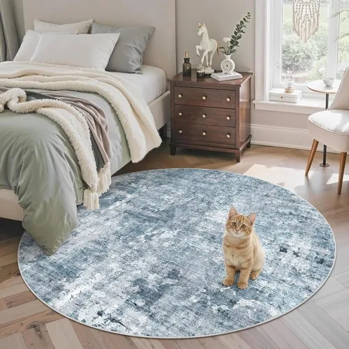 Miniatura 264 de Alfombra de pasillo Soalmost 2'6" x 10' lavable, alfombra antideslizante para cocina, baño, lavandería, alfombras vintage ultra delgadas para Beige