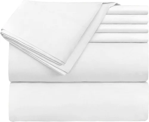 Miniatura 13 de Juego de sábanas de 5 piezas para camas ajustables, 800 TC-100% algodón, color negro, dividido, para cama ajustable, hilo de fibra larga de una sola