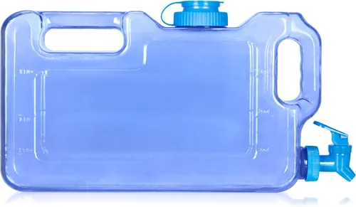 Miniatura 2 de Geo Sports Bottles Botella dispensadora de agua para refrigerador a prueba de fugas de 1.1 galones sin BPA con grifo y tapa de rosca de 2.283 in