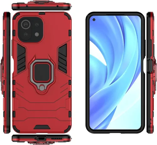 Miniatura 5 de Funda para Xiaomi Mi 11 Pro, Funda para Xiaomi Mi 11 Pro 5G Caso,Funda magnética para montaje en coche para Xiaomi Mi 11 Pro Case Negro