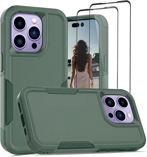 Miniatura 159 de Jeylly Funda para iPhone SE/Funda para iPhone 5S, Exterior de Plástico Duro que Absorbe Golpes + Interior de Silicona de Goma Defensor contra