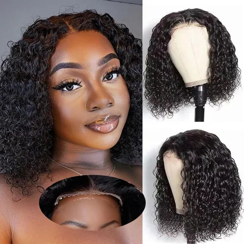 Miniatura 18 de Peluca de encaje frontal sin pegamento Fronbanis, peluca de cabello humano sin pegamento, pelucas de cabello humano pre-depiladas y pre-cortadas