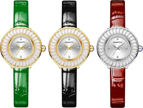 Miniatura 8 de Avaner Reloj de cara pequeña para mujer, reloj de cuero ultra delgado, reloj de pulsera de cuarzo analógico, reloj de vestir elegante para mujer